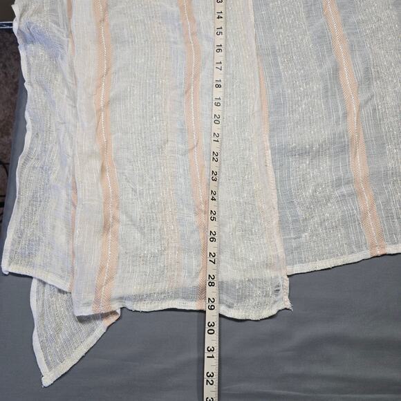 Style Collective Cardigan Cream Preppy Stripe Flowy Open Front Womens ONE SIZE - Picture 6 of 7